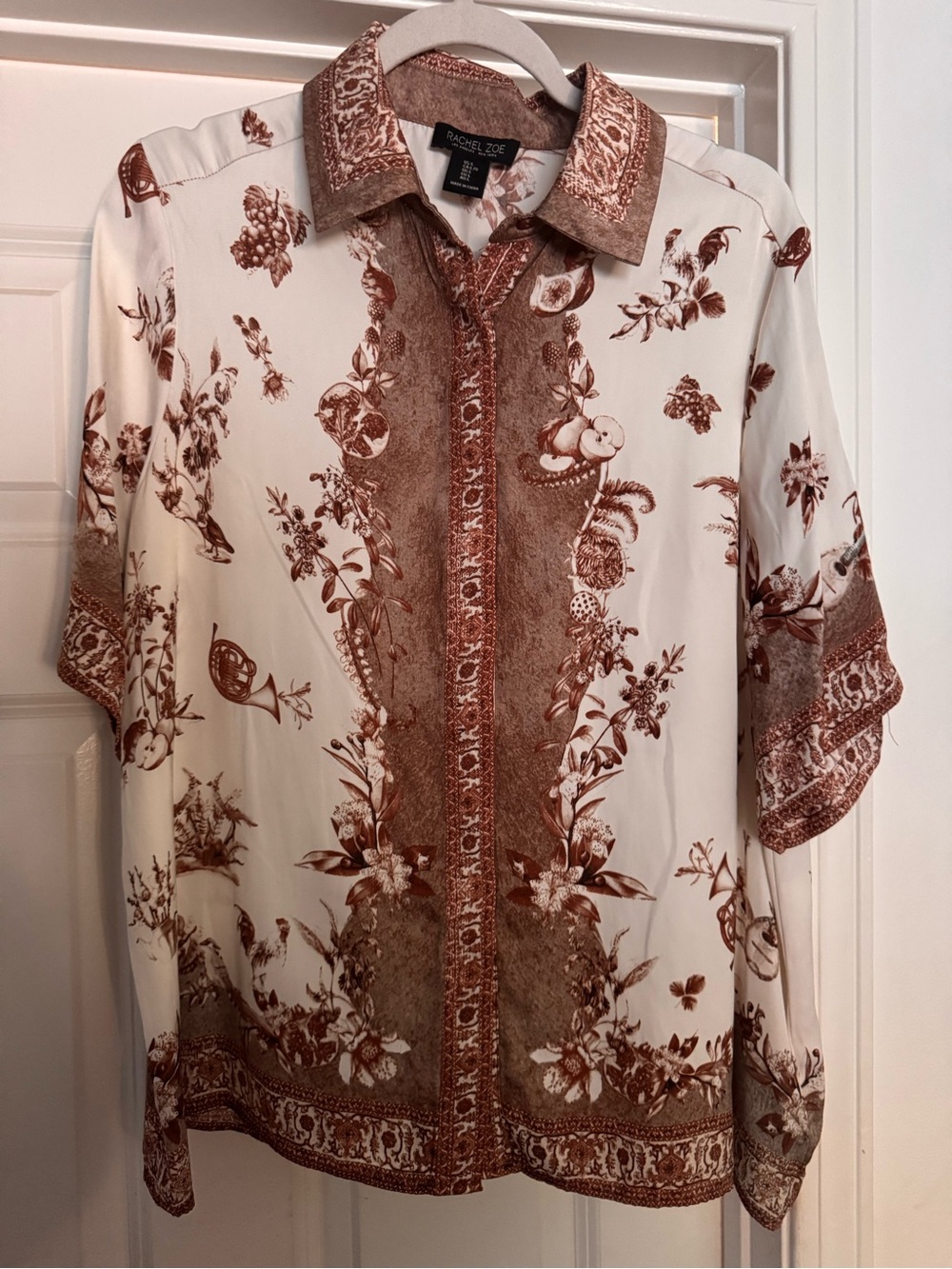 Rachel Zoe button up blouse Large